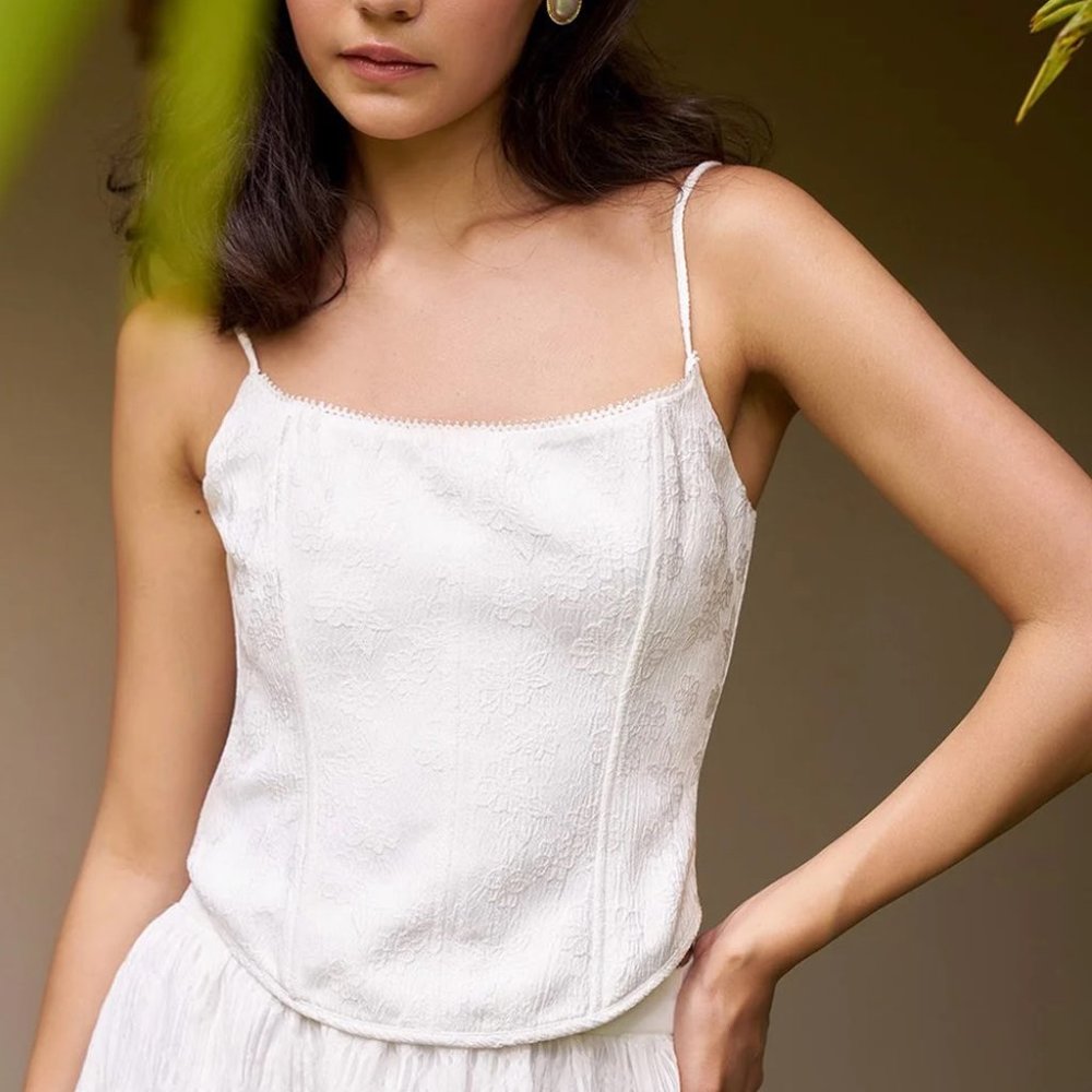 Corset Top White T0699